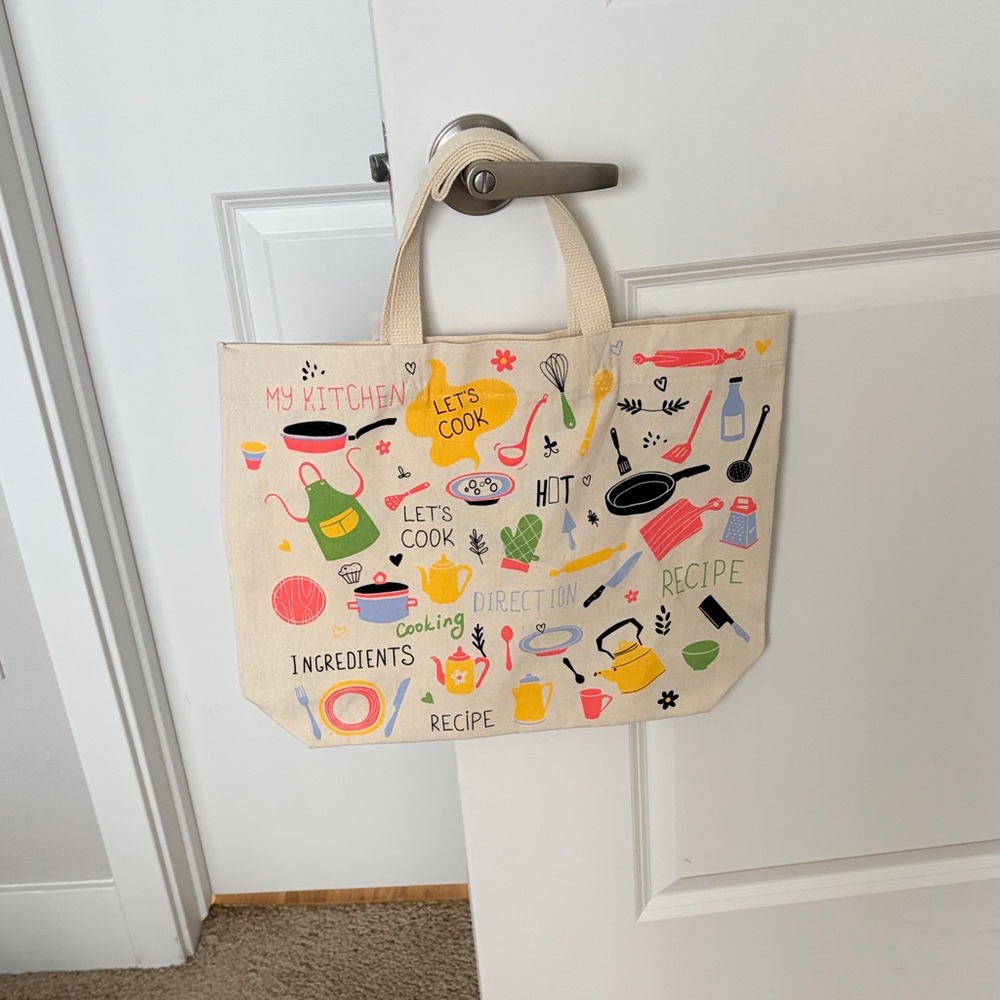 NWT Kitchen-Themed Reusable Tote Bag